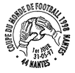 Oblitération 1er jour du timbre
de la Coupe du Monde de Football