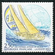 Image du timbre Les postiers autour du Monde