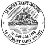 Oblitération 1er jour du Mont Saint Michel