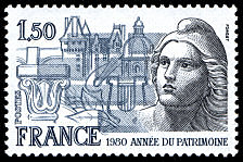 Image du timbre 1980 Année du Patrimoine