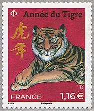 Image du timbre Lettre verte 29x35 mm