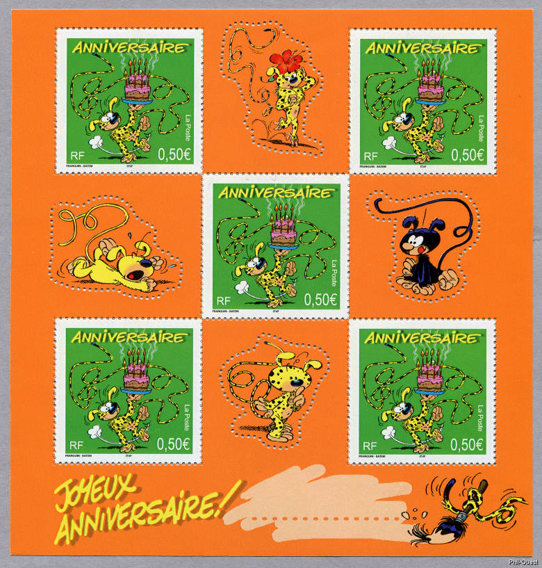 Image du timbre Bloc feuillet anniversaire