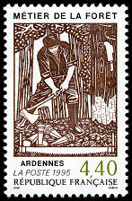Image du timbre Métiers de la forêt - Ardennes