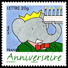 Image du timbre Joyeux anniversaire-Babar