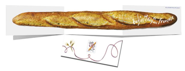 La baguette de pain  française