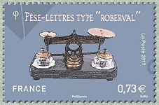Image du timbre Pèse-lettres Roberval