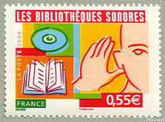 Image du timbre Les Bibliothèques sonores