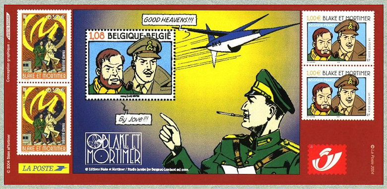 Image du timbre Blake et Mortimer - La pochette de l'émission commune France-Belgique