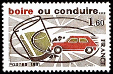 Image du timbre Boire ou conduire ...