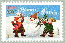 Image du timbre Bonne année - Timbre autoadhésif-2 bandes phosphorescentes