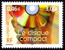 Image du timbre Le disque compact