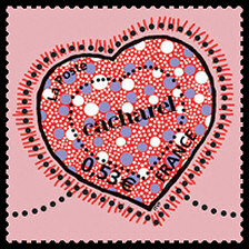 Image du timbre Le coeur de Cacharel