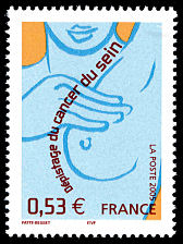 Image du timbre Dépistage du cancer du sein