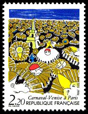 Image du timbre Carnaval - Venise à Paris