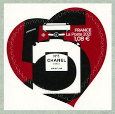 Image du timbre CHANEL N° 5-Timbre autoadhésif pour la lettre verte à 1,08 €