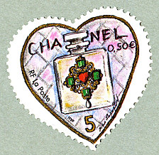 Image du timbre Parfum Chanel 5-Timbre issu du bloc-feuillet