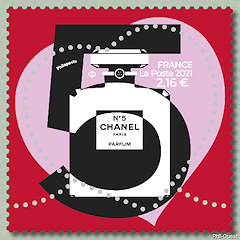 Image du timbre CHANEL N° 5-Timbre pour la lettre verte à 2,16 €