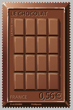 Image du timbre Plaque de chocolat