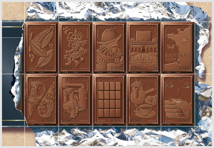 Image du timbre Le chocolat -  400ème anniversaire