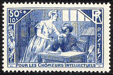 Image du timbre Pour les chômeurs intellectuels