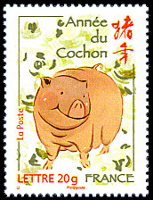 Image du timbre Année du cochon