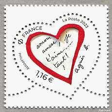 Image du timbre Cœur Agnès b. 1,16 €