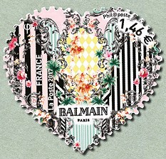 Image du timbre Le coeur de Balmain autoadhésif à 1,46 €