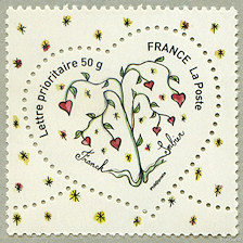 Image du timbre Timbre Cœur Franck Sorbier 50g