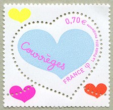 Image du timbre Coeur Courrèges à 0,70 €