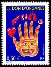 Image du timbre Le don d'organes