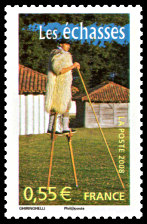 Image du timbre Les échasses