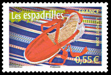Image du timbre Les espadrilles