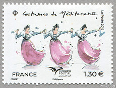 Image du timbre Costumes de Méditerranée