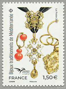 Image du timbre Bijoux traditionnels de Méditerranée