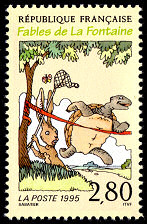 Image du timbre Le lièvre et la tortue