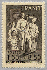 Image du timbre Famille du prisonnier, l F 50 + 8 F 50