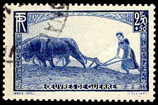 Image du timbre Femme au labour