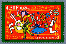 Image du timbre Folklores
