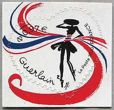 Image du timbre Cœurs Guerlain - Rubans - Autoadhésif