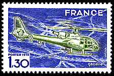 Image du timbre Hélicoptère Gazelle