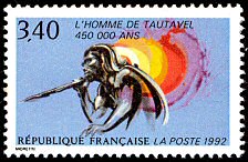 Image du timbre L'homme de Tautavel 