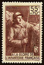 Image du timbre À la gloire de l´infanterie française, 55 c