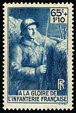 Image du timbre À la gloire de l´infanterie française, 65 c