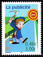 Image du timbre Publicité au cinéma «Jean Mineur»
