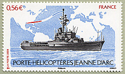 Image du timbre Porte-hélicoptère Jeanne d'Arc