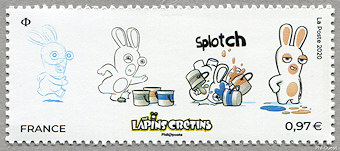 Image du timbre Le lapin crétin