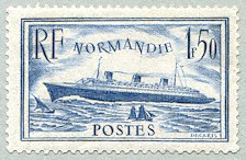 Image du timbre Le paquebot Normandie - 1936