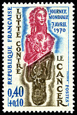 Image du timbre Lutte contre le cancerJournée mondiale - 7 avril 1970