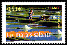 Image du timbre Les marais salants