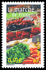 Image du timbre Le marché de Provence
